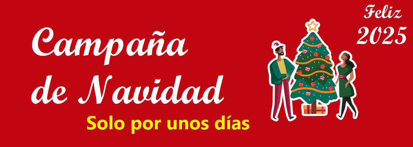 Campana de navidad y año 2025